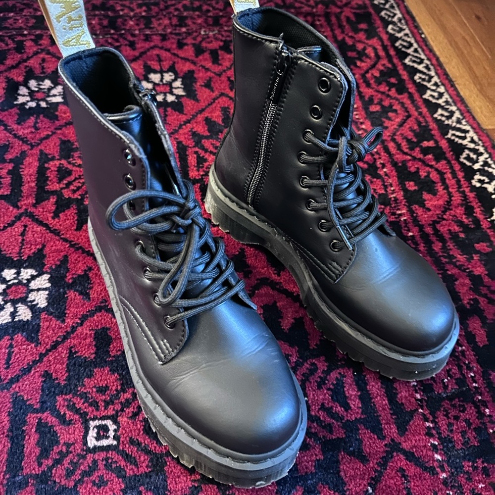 Dr.Martens vegan leather boots size 8